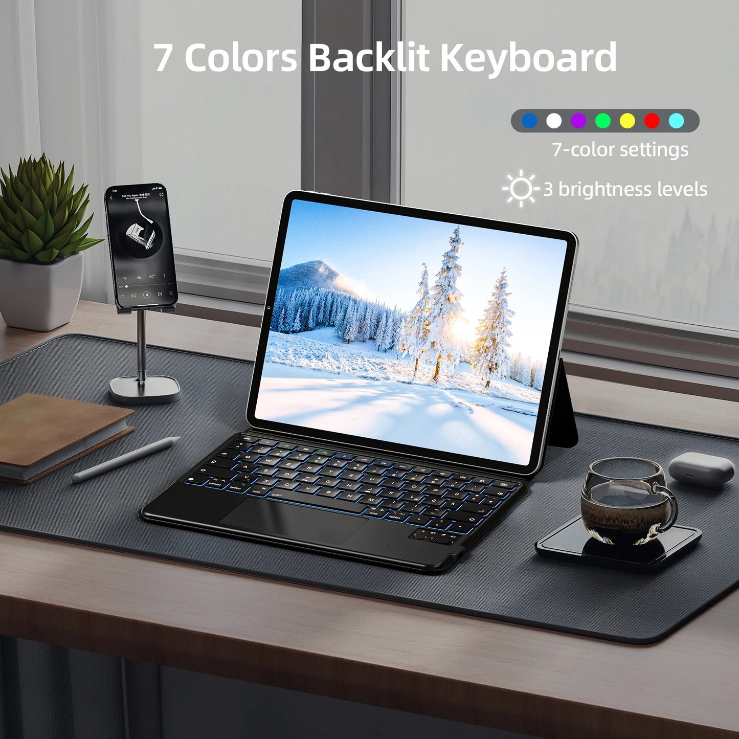 Magnetiskt tangentbordsfodral för Apple iPad